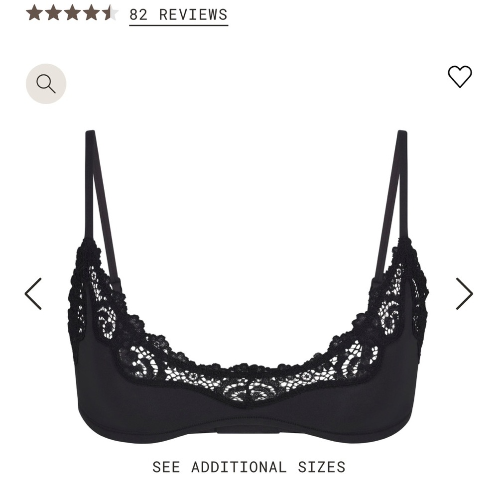 SKIMS Fits Everybody Lace Bralette. NWT